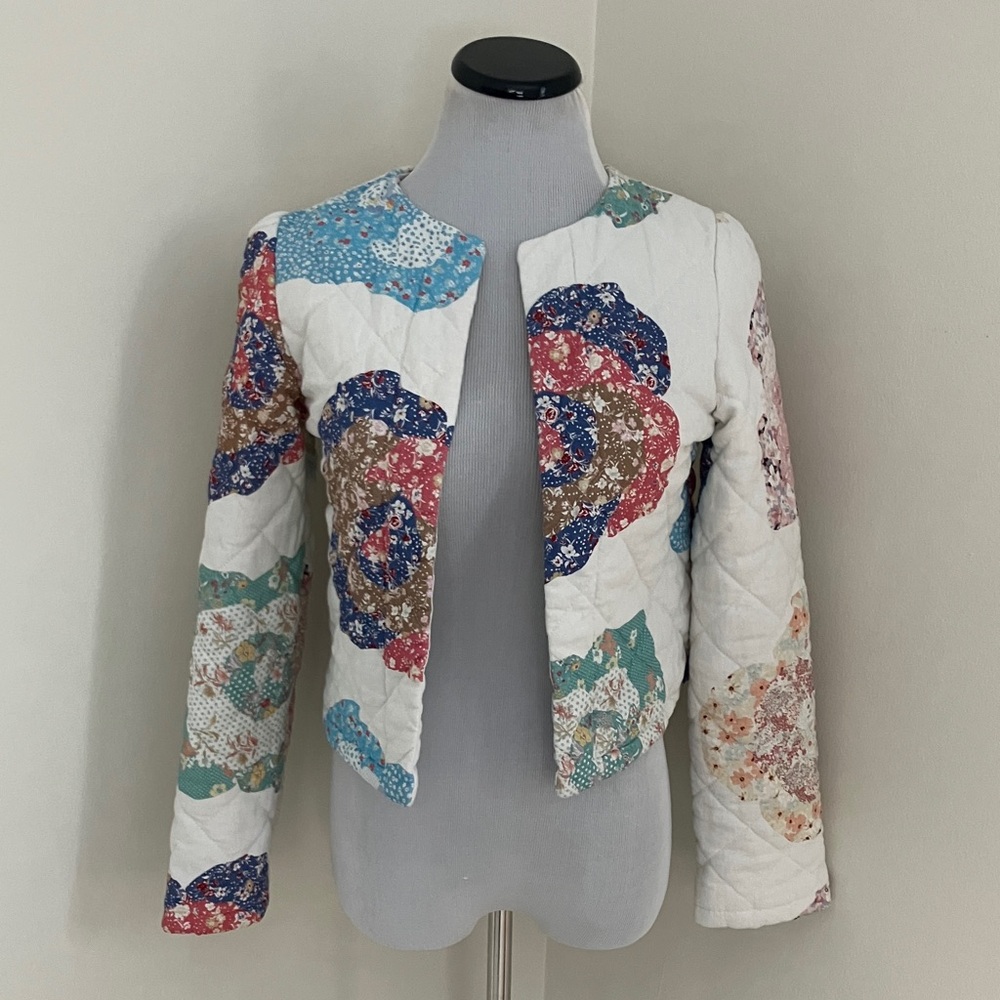 House of Harlow 1960 Floral Patchwork Women's Jacket